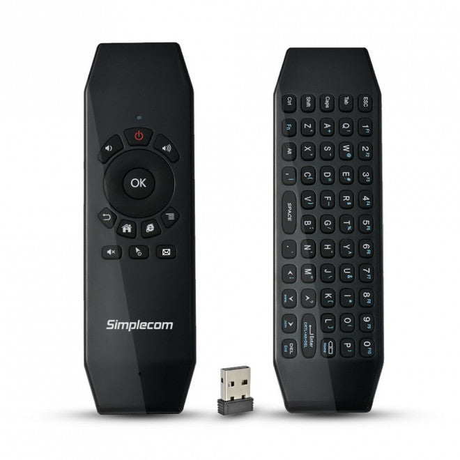 Simplecom RT150 2.4GHz Wireless Remote Air Mouse Keyboard with IR Learning Simplecom RT150 2.4GHz Wireless Remote Air Mouse Keyboard with IR Learning
